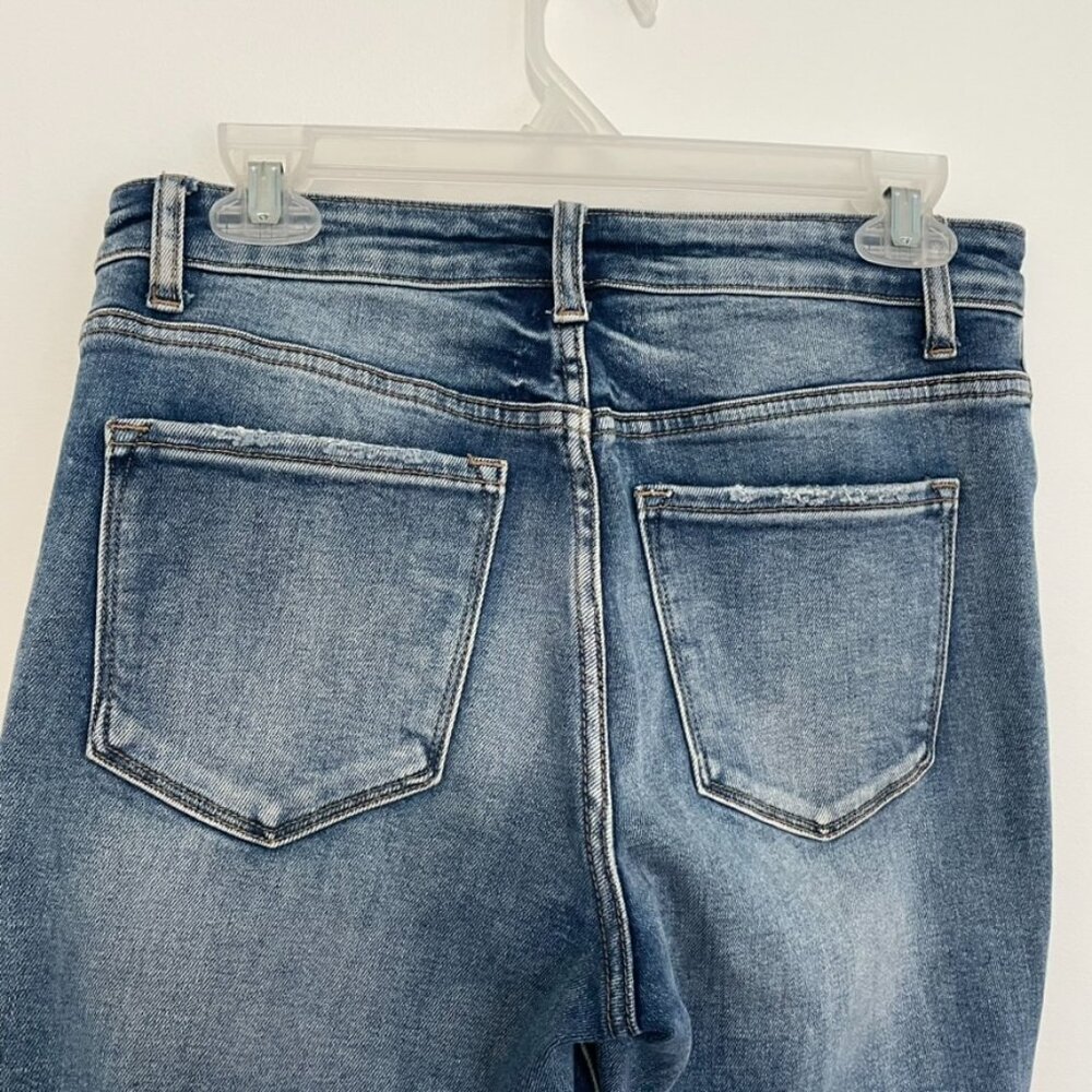VERVET BY FLYING MONKEY ALTAR'D STATE Daisy Distressed Boyfriend Jeans Cropped - Picture 15 of 16
